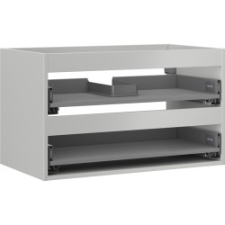 MEXEN - Box-A skrinka pre umývadlo 80, 2 zásuvky, sivý mat (91AX0-0800-470-2-62)