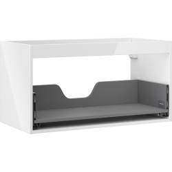 MEXEN - Box-A skrinka pre umývadlo 90, 1 šuplík, biela lesk (91AX0-0900-470-1-00)