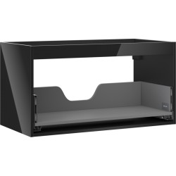 MEXEN - Box-A skrinka pre umývadlo 90, 1 šuplík, čierna lesk (91AX0-0900-470-1-70)