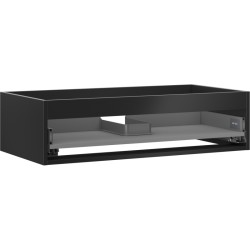 MEXEN - Box-A skrinka pre umývadlo 90, 1 šuplík, čierna mat (91AX0-0900-235-1-71)