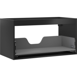 MEXEN - Box-A skrinka pre umývadlo 90, 1 šuplík, čierna mat (91AX0-0900-470-1-71)