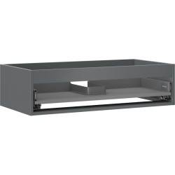 MEXEN - Box-A skrinka pre umývadlo 90, 1 šuplík, grafit mat (91AX0-0900-235-1-66)