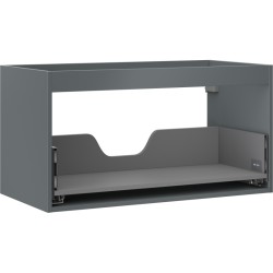 MEXEN - Box-A skrinka pre umývadlo 90, 1 šuplík, grafit mat (91AX0-0900-470-1-66)
