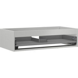 MEXEN - Box-A skrinka pre umývadlo 90, 1 šuplík, sivý mat (91AX0-0900-235-1-62)