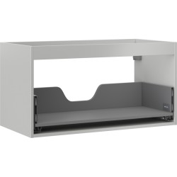 MEXEN - Box-A skrinka pre umývadlo 90, 1 šuplík, sivý mat (91AX0-0900-470-1-62)