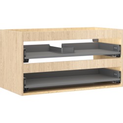 MEXEN - Box-A skrinka pre umývadlo 90, 2 zásuvky, dub (91AX0-0900-470-2-81)