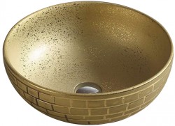 MEXEN - Brian umývadlo na dosku 40x40 cm zlato (22064052)