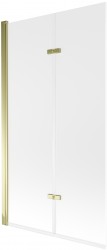 MEXEN - Castor vaňová zástena 2-krídlo 100x150, dekor, zlato (892-100-002-50-30)