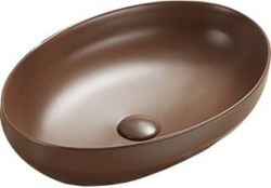 MEXEN - Cornelia umývadlo na dosku 50x36, hnedá mat (21885068)