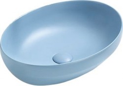 MEXEN - Cornelia umývadlo na dosku 50x36, modrá mat (21885049)