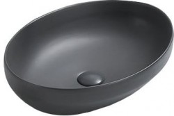 MEXEN - Cornelia umývadlo na dosku 50x36, tmavo šedá mat (21885071)