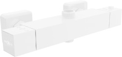 MEXEN - CUBE termostatická sprchová batéria 3/4 "+ 1/2", biela (77250-20)