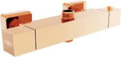 MEXEN - Cube termostatická sprchová batéria ružové zlato (77250-60)