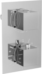 MEXEN - Cube termostatiská batérie sprcha / vaňa 2-output chróm (77502-00)