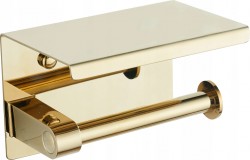 MEXEN - Držiak na papier s policou zlatý (701197-50)