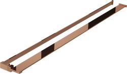 MEXEN - Držiak na uteráky s poličkou pre sprchovú zástenu ružové zlato (800-02-60)