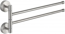 MEXEN - Dvojitý držiak uterákov, otočný, chróm (7039242-00)