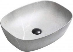 MEXEN - Editta umývadlo na dosku 49x37 cm šedá stupnica (21384962)