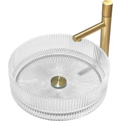 MEXEN - Eiva sklenené umývadlo na dosku 39 x 39, transparent (24163900)