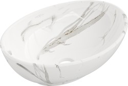 MEXEN - Elza umývadlo na dosku 40 x 33, biely kameň (21014082)
