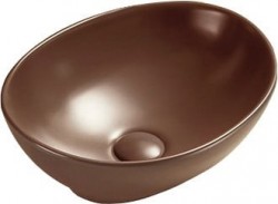 MEXEN - Elza umývadlo na dosku 40 x 33, hnedá mat (21014068)