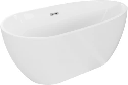MEXEN - EOS voľne stojaca vaňa 150x75, biela bez krytky prepadu a zátky (52471507500-SS)