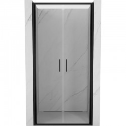 MEXEN - Exo sprchové dvere krídlové 100, transparent, čierna (814-100-000-70-00)