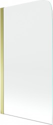 MEXEN - Felix 1křídlá vaňová zástena 70 x 140, transparent, zlatá (890-070-001-50-00)
