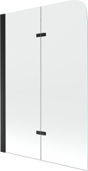 MEXEN - Felix vaňová zástena 2-wing 80x140, čierna (890-080-002-70-00)