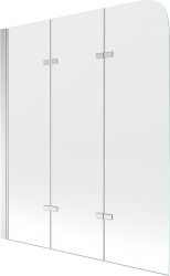 MEXEN - Felix vaňová zástena trojkrídlová 120x140, transparent, chróm (890-120-003-01-00)