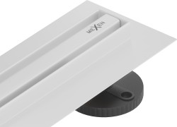 MEXEN - Flat 360 Slim podlahový žľab 70 cm otočný biela (1241070)