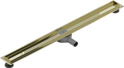 MEXEN - Flat 360 Slim podlahový žľab otočný 100, zlatý (1540100)