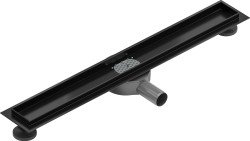 MEXEN - Flat 360 Slim podlahový žľab otočný 60 cm, čierny (1740060)