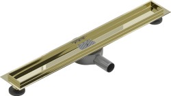 MEXEN - Flat 360 Slim podlahový žľab otočný 70, zlatý (1540070)