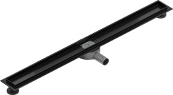 MEXEN - Flat 360 Slim podlahový žľab otočný 80, čierny (1740080)