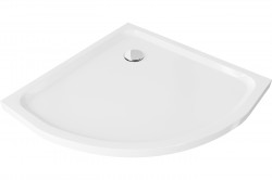 MEXEN - Flat sprchová vanička štvrťkruhová slim 100 x 100, biela (41101010)