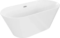 MEXEN - FLAVIA voľne stojaca vaňa 160x75, biela bez krytky prepadu a zátky (54031608000-SS)