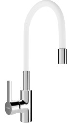MEXEN - Flex dřezová batérie, chróm/ biela (670900-02)