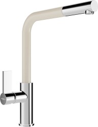 MEXEN - Flora drezová batéria, chróm / béžová (670401-09)