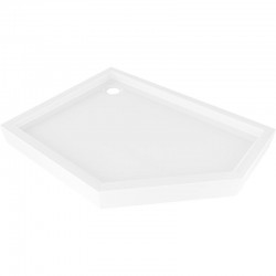 MEXEN - Flow+ päťboká sprchová vanička ľavá 100 x 90, biela lesk (46P109010LH)