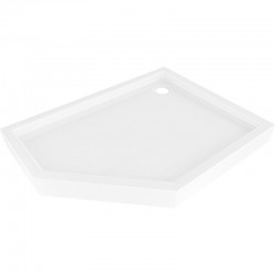MEXEN - Flow+ päťboká sprchová vanička pravá 100 x 80, biela lesk (46P108010RH)