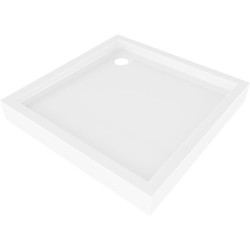 MEXEN - Flow+ Sprchová vanička štvorcová 100 x 100, biela lesk (46S101010H)