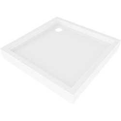 MEXEN - Flow+ Sprchová vanička štvorcová 80 x 80, biela lesk (46S108080H)