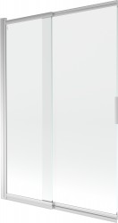 MEXEN - Fox 2-krídla posuvná vaňová zástena 120 x 150, transparent, chróm (891-120-002-01-00)