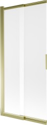 MEXEN - Fox 2-krídla posuvná vaňová zástena 85 x 150, dekor, zlatá (891-085-002-50-30)