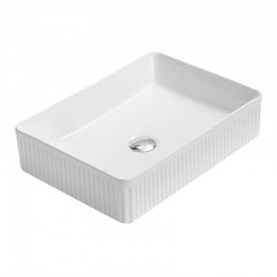 MEXEN - Grovo umývadlo na dosku reliéf 51 x 37, biela (22305100)