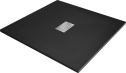 MEXEN - Hugo Sprchová vanička štvorcová 100x100, čierna (42701010)