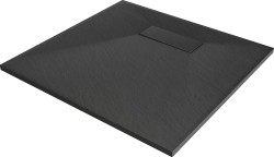 MEXEN - Hugo sprchová vanička štvorcová SMC 70x70, čierna (42707070)