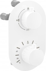 MEXEN - Kai termostatiská batérie sprcha / vaňa 3 výstupy, biela 77602-20