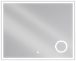MEXEN - Kala zrkadlo s osvetlením s kozmetickým zrkadlom 100 x 80 cm, LED 600 (9820-100-080-611-00)